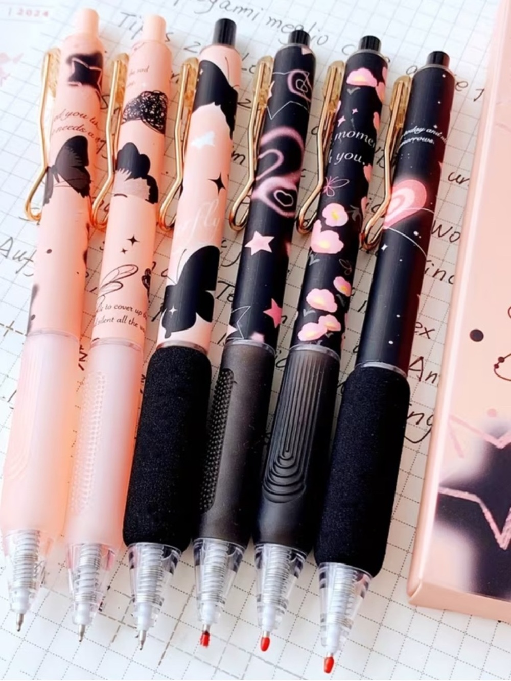 Butterfly Gel Pen Set - 6 Piece Set - Pen Set